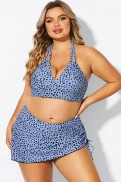 V-Neck Black Dots Printed Halter Sexy Bikini Top 10 V-Neck Black Dots Printed Halter Sexy Bikini Top -Meetcurve Shop b debk002007 3