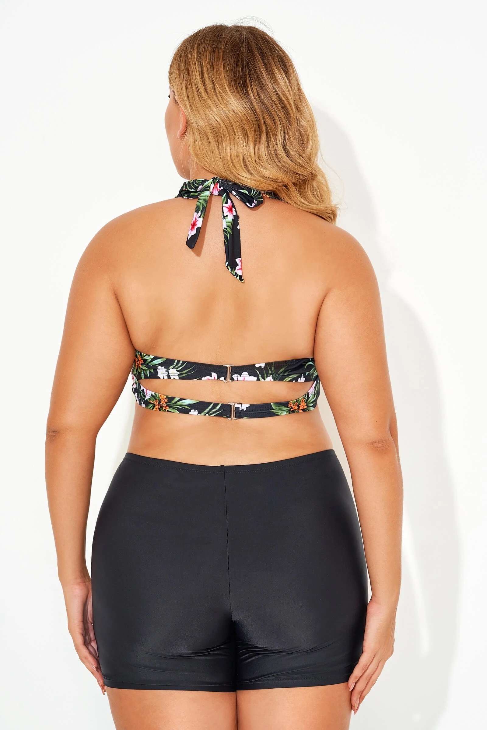 Flower Printed Women V-neck Bikini Top 5 Flower Printed Women V-neck Bikini Top - Image 3