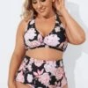 Multi Pattern Halter High Waist Bikini Set -Meetcurve Shop b debk005002 1