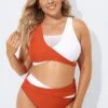 Red & White Wrap Fashion Bikini Set For Lady -Meetcurve Shop b debk015001 1