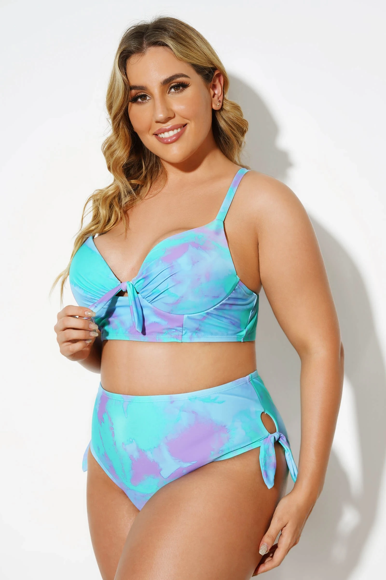 Tie Dye Sexy Underwire Bikini Set For Women 5 Tie Dye Sexy Underwire Bikini Set For Women - Image 3