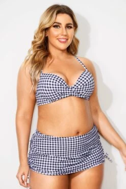 Lattice V-neck Push Up Classic Bikini Set -Meetcurve Shop b debk062002 4