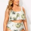 Tie Dye Printed Scoop Neck Women Bikini Set -Meetcurve Shop b debk063002 4