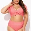 Starfish Coral Dots Flutter Sleeve Swim Bikini Top -Meetcurve Shop b debk092003 1 1