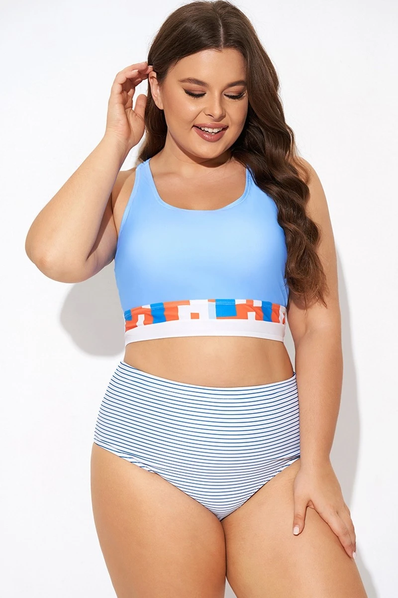 Multi-color Round Neck Racerback Bikini Top 7 Multi-color Round Neck Racerback Bikini Top - Image 5