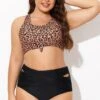 Leopard Print Scoop Neck Front Women Bikini Top 1 Leopard Print Scoop Neck Front Women Bikini Top -Meetcurve Shop b debk148002 1
