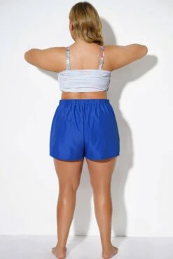 Blue Swim Shorts For Women With Pockets 8 Blue Swim Shorts For Women With Pockets -Meetcurve Shop b debt008001 3