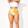 Fashionable Tie Dye Printed Swim Shorts -Meetcurve Shop b debt016002 1