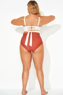 Fashion High Waist Bikini Bottom -Meetcurve Shop b debt023001 4