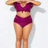 Purple Bandage Sexy Women Beach Brief -Meetcurve Shop b debt029003 1