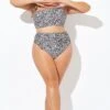 Leopard Print Tie Front Swim Shorts Bottoms 1 Leopard Print Tie Front Swim Shorts Bottoms -Meetcurve Shop b debt049003 1
