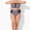 Leopard Mesh High Waisted Swim Bottoms -Meetcurve Shop b debt051001 1
