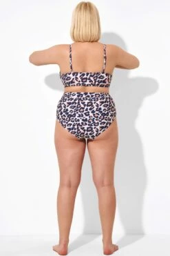 Leopard Mesh High Waisted Swim Bottoms -Meetcurve Shop b debt051001 3