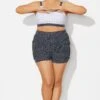 White Polka Dots Mid Waist Women Shorts -Meetcurve Shop b debt065004 3