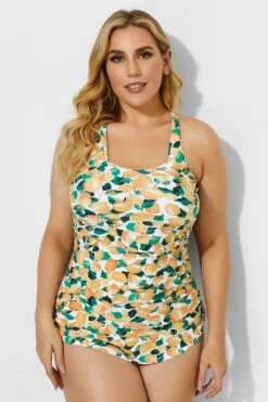 Elegant Sweetheart Tummy Control One Piece Swimsuit -Meetcurve Shop b deop065006 4