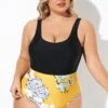 Floral Print Cutout Low Waist One Piece Swimsuit 1 Floral Print Cutout Low Waist One Piece Swimsuit -Meetcurve Shop b deop273001 1 2