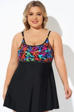 Longitude Double Shoulder Straps Lightweight Swimdress 12 Longitude Double Shoulder Straps Lightweight Swimdress -Meetcurve Shop b desd108001 5