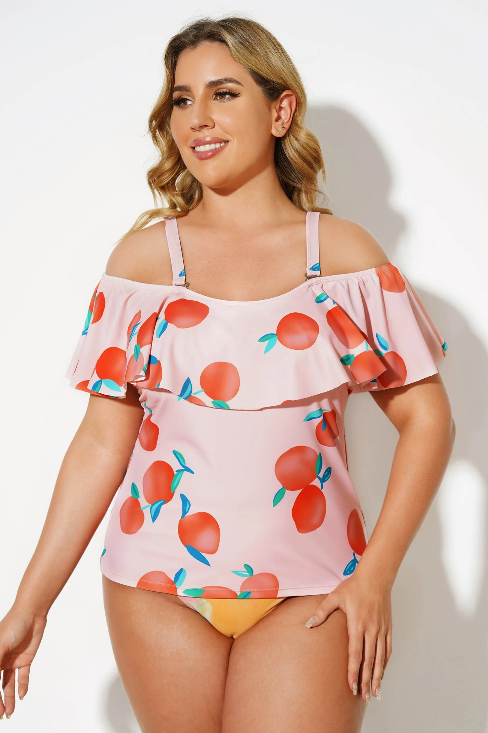 Floral Printed Elegant Women Tankini Top 3 Floral Printed Elegant Women Tankini Top