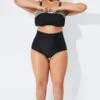 Black Elegant High Waist Brief For Lady -Meetcurve Shop b sfbt1911002 1