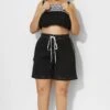 Solid Long Black Board Loose Short