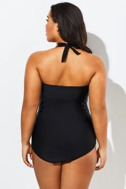 Black Cut Out Underwire Party One Piece Swimsuit 13 Black Cut Out Underwire Party One Piece Swimsuit -Meetcurve Shop b sfop1911021 2