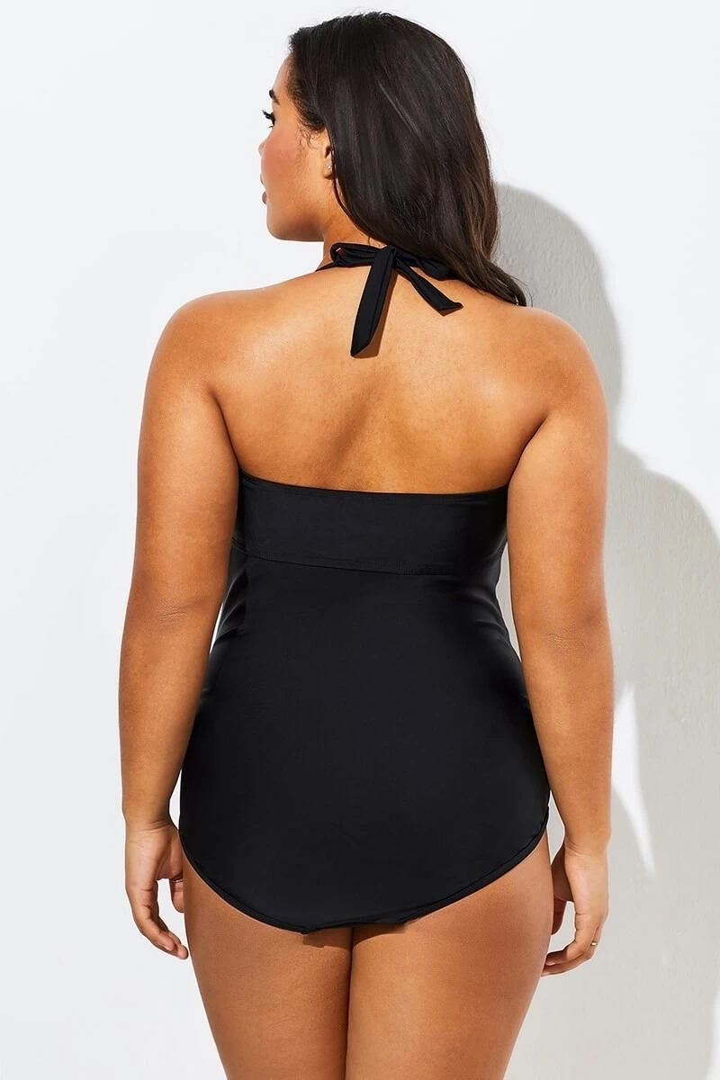 Black Cut Out Underwire Party One Piece Swimsuit 8 Black Cut Out Underwire Party One Piece Swimsuit - Image 6