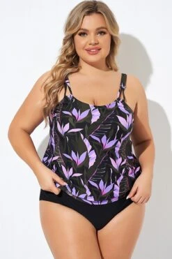 Meetcurve Shop 23 Adjustable Straps Blouson Lady Tankini Top