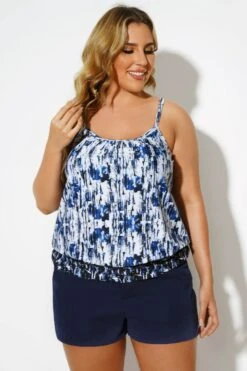 Elegant Scoopneck Adjustable Straps Tankini Top 9 Elegant Scoopneck Adjustable Straps Tankini Top -Meetcurve Shop b sftan2003051 4