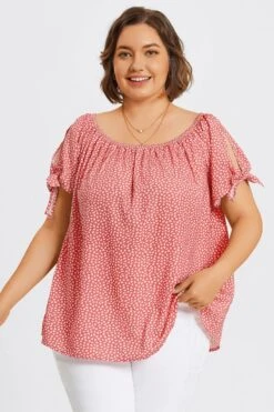 Loose Cut Off-Shoulder Tie Detail Top 10 Loose Cut Off-Shoulder Tie Detail Top -Meetcurve Shop c topbc034001 3