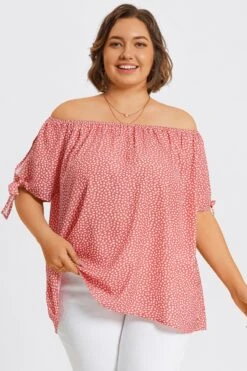 Loose Cut Off-Shoulder Tie Detail Top 12 Loose Cut Off-Shoulder Tie Detail Top -Meetcurve Shop c topbc034001 5