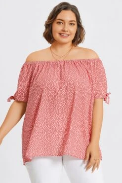 Loose Cut Off-Shoulder Tie Detail Top 13 Loose Cut Off-Shoulder Tie Detail Top -Meetcurve Shop c topbc034001 6