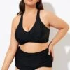 Black Twist Front Adjustable Back Latch Bikini Top -Meetcurve Shop dsc00272